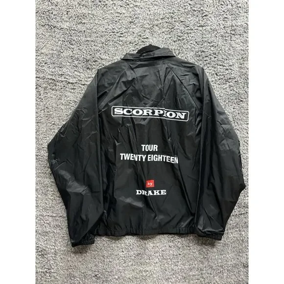 Rare Drake Scorpion 2018 Tour Merch Windbreaker‎ Jacket Sz Large